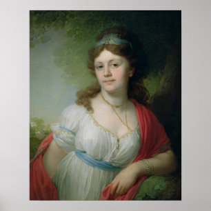 Poster Portrait of E. Temkina, 1798