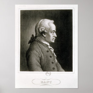 Póster Portrait of Emmanuel Kant , German philosopher