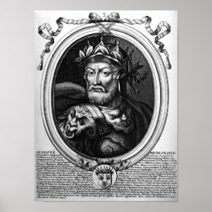Poster Portrait of Merovech King of the Salian Franks