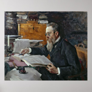 Poster Portrait of Nikolai Andreyevich Rimsky-Korsakov