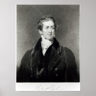 Póster Portrait of Sir Robert Peel