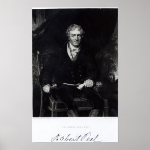 Póster Portrait of Sir Robert Peel