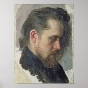 Poster Portrait of the author Nikolay Pomyalovsky, 1860