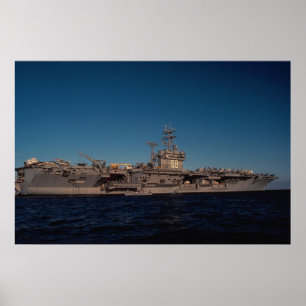 Póster Portrait of "USS Nimitz", nuclear powered carrier,