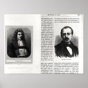 Póster Portraits of Denis Papin  and Etienne Lenoir