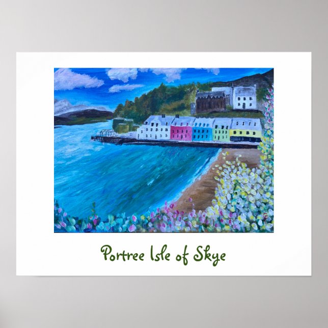 Poster Portree Isle of Skye (Frente)