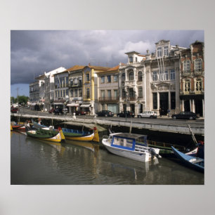 Póster Portugal, Aveiro. Moliceiros (coleta de algas mari