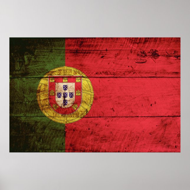 Poster Portugal Bandeira do Velho Grão de Madeira (Frente)
