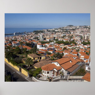 Poster Portugal, Ilha da Madeira, Funchal. Teleférico