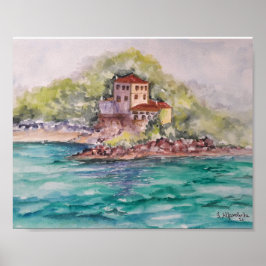 Poster Portugal Palácio da Comenda Cartão Setúbal