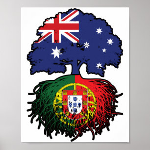 Poster Portugal Portugal Portugal Austrália - Raiz de Árv