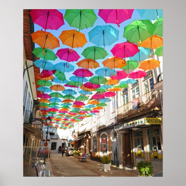 Poster Portugal Real - Agueda Umbrella Sky (Frente)