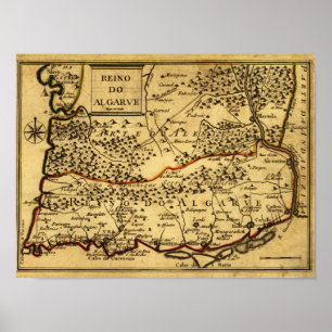 Poster PortugalPanoramic MapPortugal