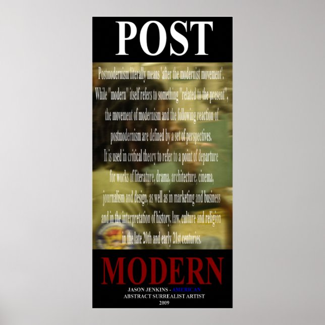 PÓSTER PÓS MODERNO (Frente)