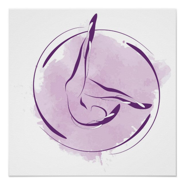Póster pose de Pilates (Frente)