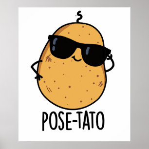 Poster Pose-tato Brincadeira Engraçada de Batata