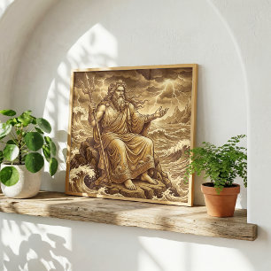 Poster Poseidon Mitologia Grega