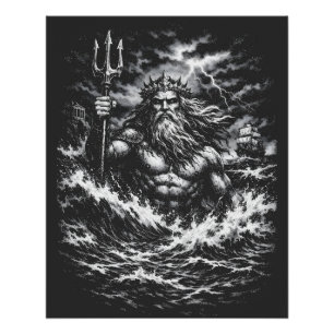 Póster Poseidon — Senhor do Abismo por BurnsInHell