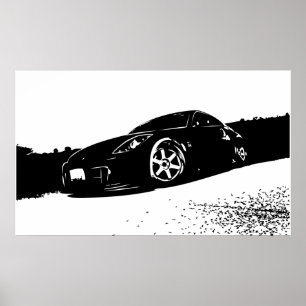 Póster posição 350z dianteira