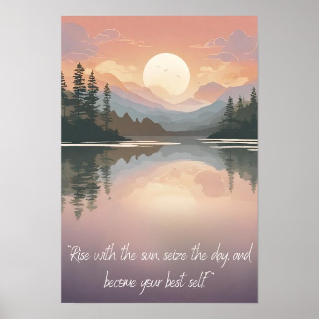 Poster Positividade da Natureza: Embrulhando Paz e Alegri (Frente)