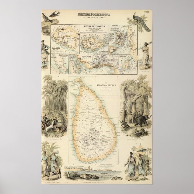 Póster Posse Britânica no Mar Índio (Frente)