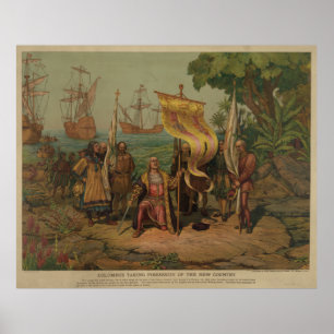 Póster Possessão de tomada de Columbo [1893]