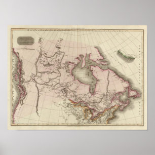 Poster Possessões britânicas em America do Norte