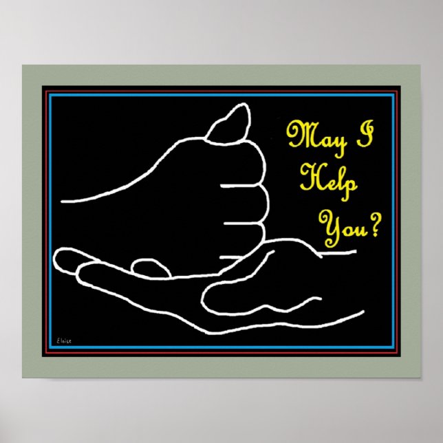 Póster Posso Ajudá-Lo? (Frente)