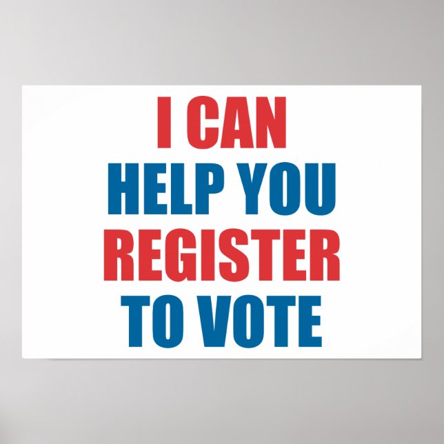 PÓSTER POSSO AJUDÁ-LO A REGISTRAR-SE PARA VOTAR. (Frente)