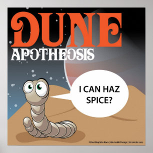 Póster Posso Arroz Haz? Dune Worm