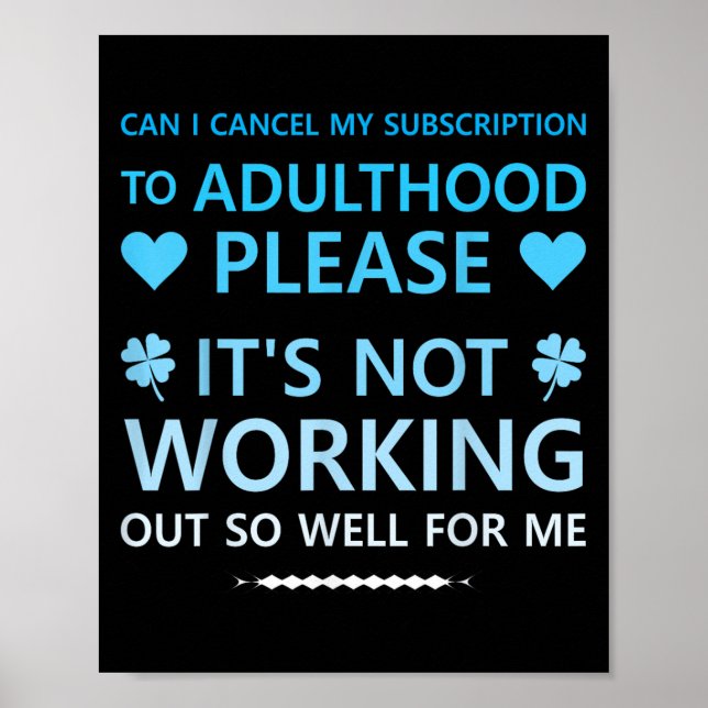 Poster Posso Cancelar Minha Assinatura Funcionando Muito  (Frente)