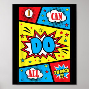 Poster Posso Fazer Todas As Coisas Afirmações Positivas C