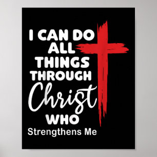 Poster Posso Fazer Todas as Coisas Através de Cristo Jesu