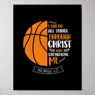 Poster Posso fazer todas as coisas através de Cristo - Sk