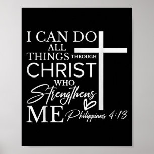 Poster Posso fazer todas as coisas por meio de Cristo Fé 