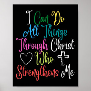 Poster Posso fazer todas as coisas por meio de Cristo Fil