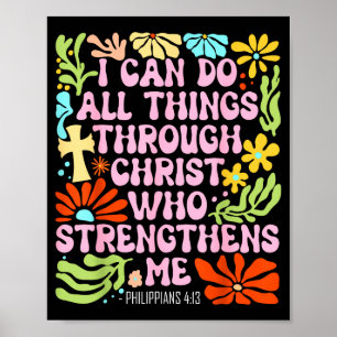 Poster Posso fazer todas as coisas por meio de Cristo que