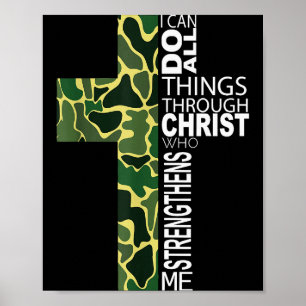 Poster Posso fazer todas as coisas por meio de Cristo que