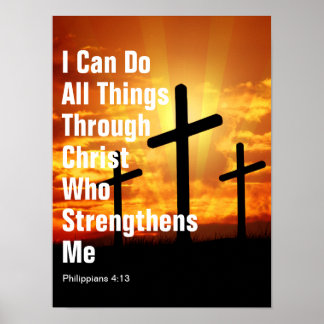 Poster Posso fazer todas as coisas por meio de Cristo que