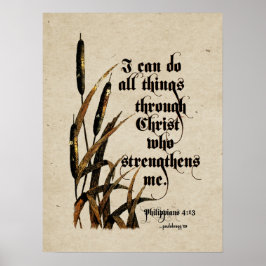 Poster Posso fazer tudo (Philippians 4:13)
