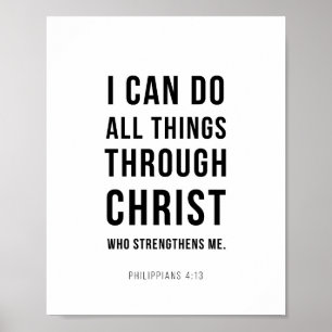 Poster Posso Feito Todas as Coisas Filipenses 4:13