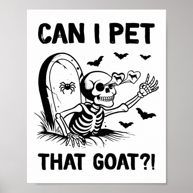 Poster Posso Pôr Aquele Halloween De Cabra? (Frente)