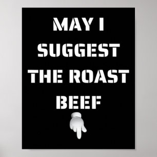 Poster Posso Sugerir A Carne De Bovino