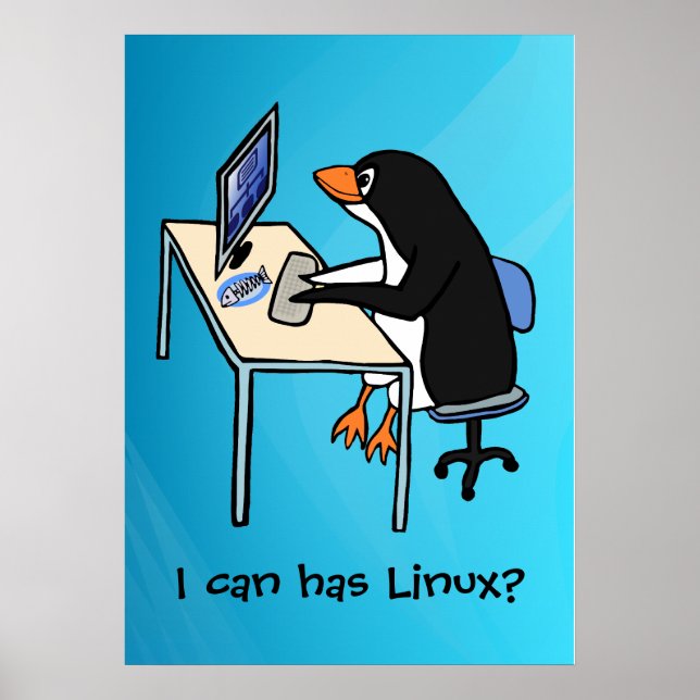 Póster Posso ter Linux? (Frente)