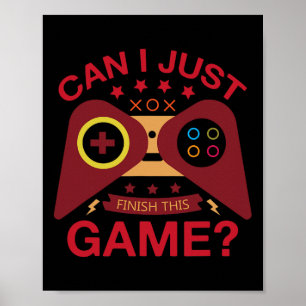 Poster Posso Terminar A Controladora De Vídeo Do Jogo Lov