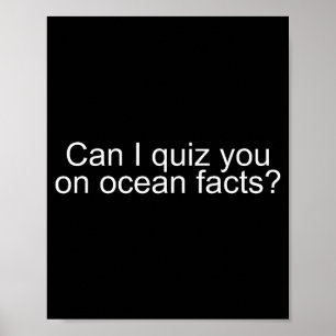 Poster Posso Testar Seu Conhecimento Sobre Fatos Do Ocean