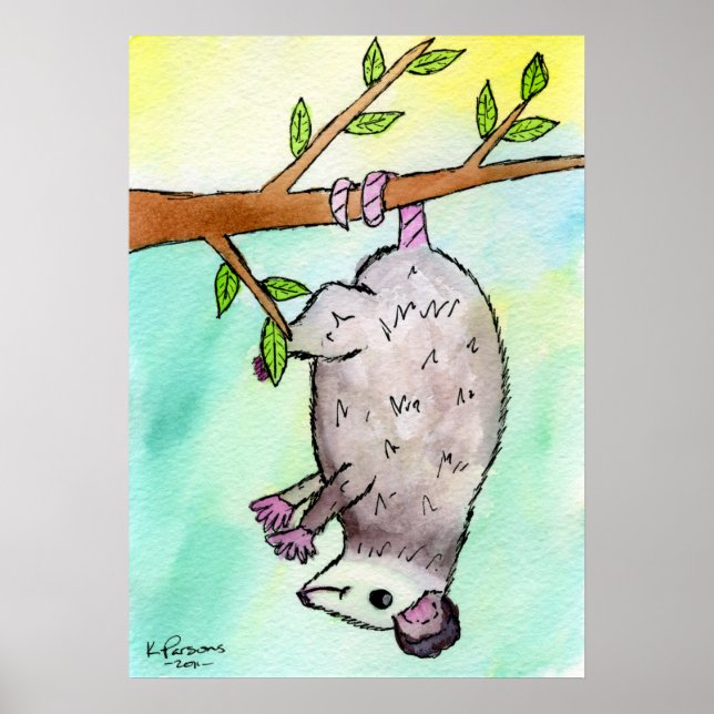 Póster Possum Danglin' (Frente)