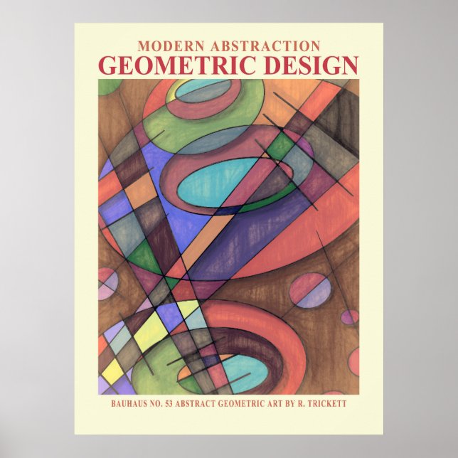 Poster Pôster Abstract Geometric EP No. 3 (Frente)