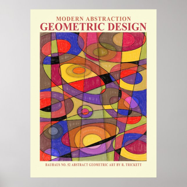 Poster Pôster Abstract Geometric EP No. 4 (Frente)