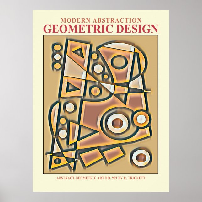Poster Pôster Abstract Geometric EP No. 6 (Frente)